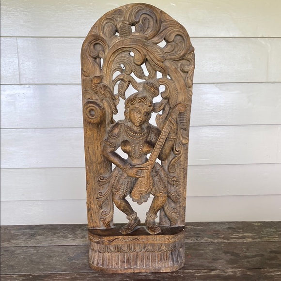 Hand-Carved Wooden Sculpture - Picture 1 of 11